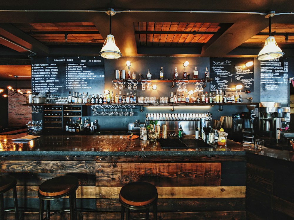 Illustrative Bars & beach life scene, not a photograph of the actual venue